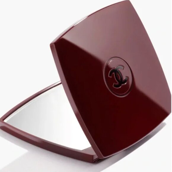 BNIB AUTHENTIC CHANEL ROUGE  NOIR MIRROR DOUBLE FACETTES BURGUNDY LTD EDITION - Picture 1 of 14